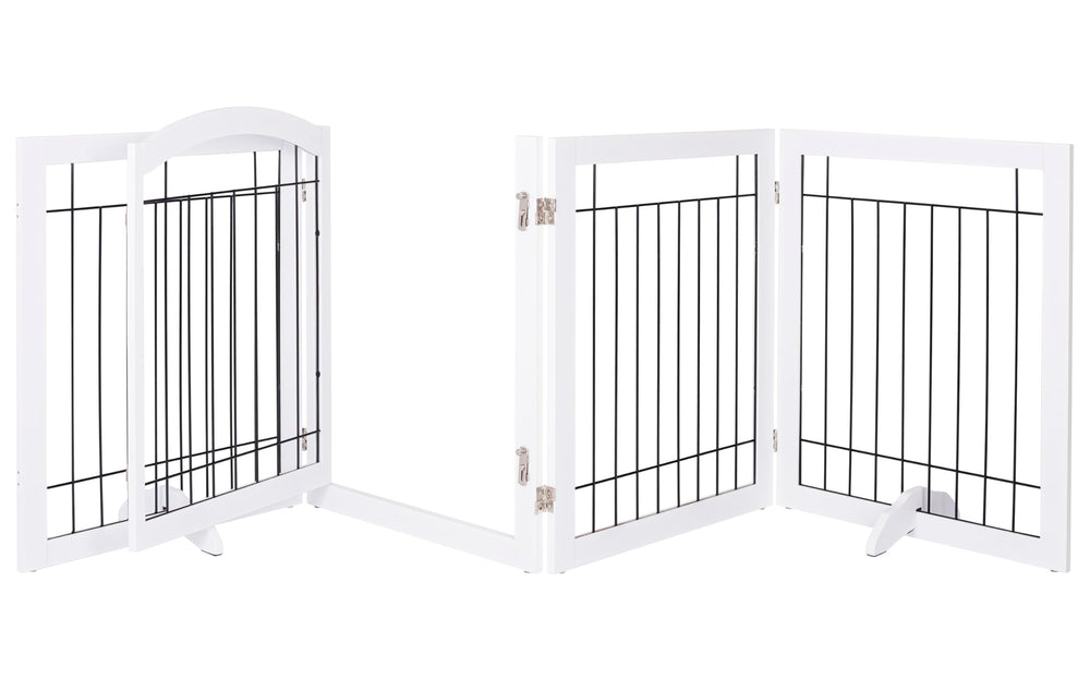 Spirich dog gate 96-inch wide captures large spaces and wide openings