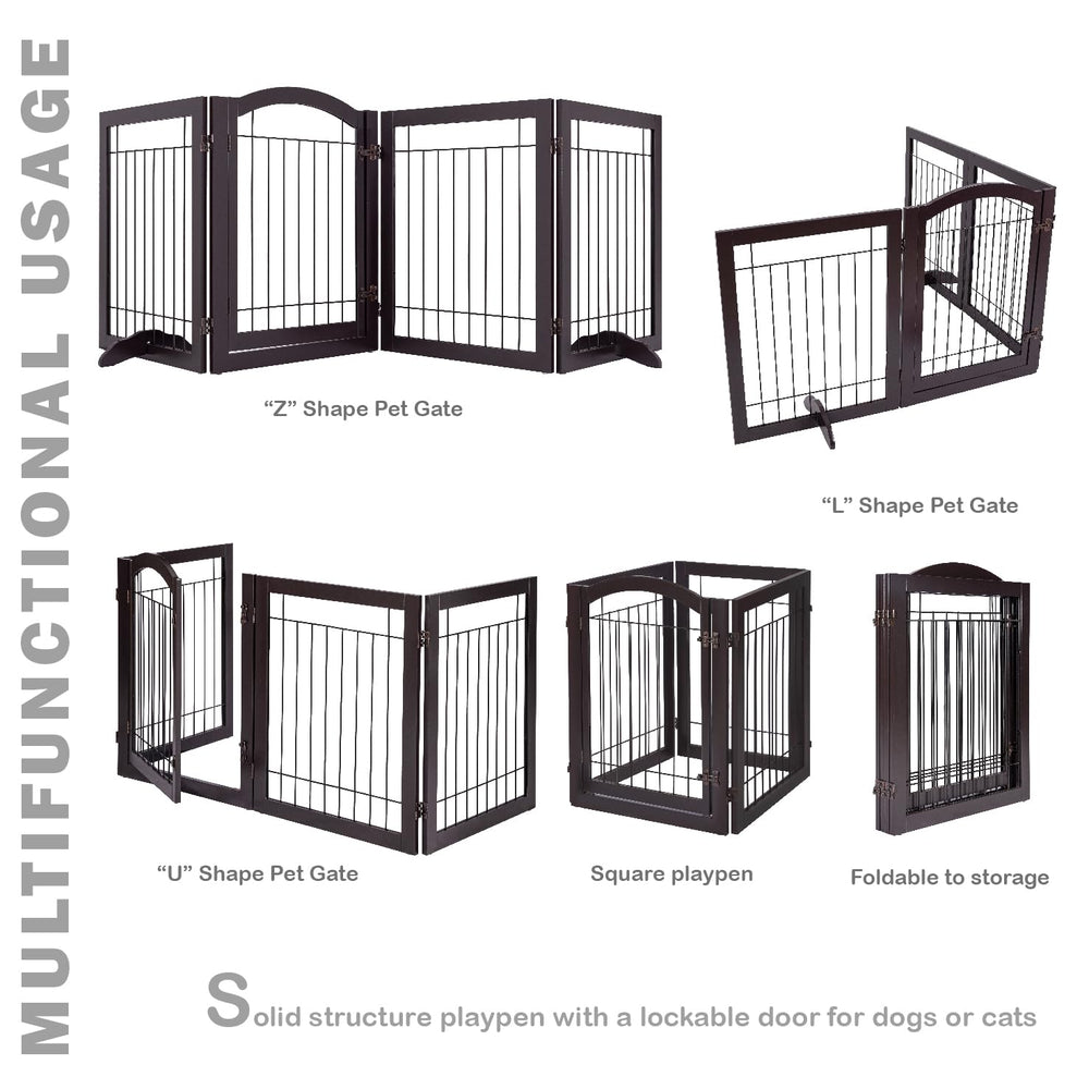 Spirich espresso gate with two support feet for added stability