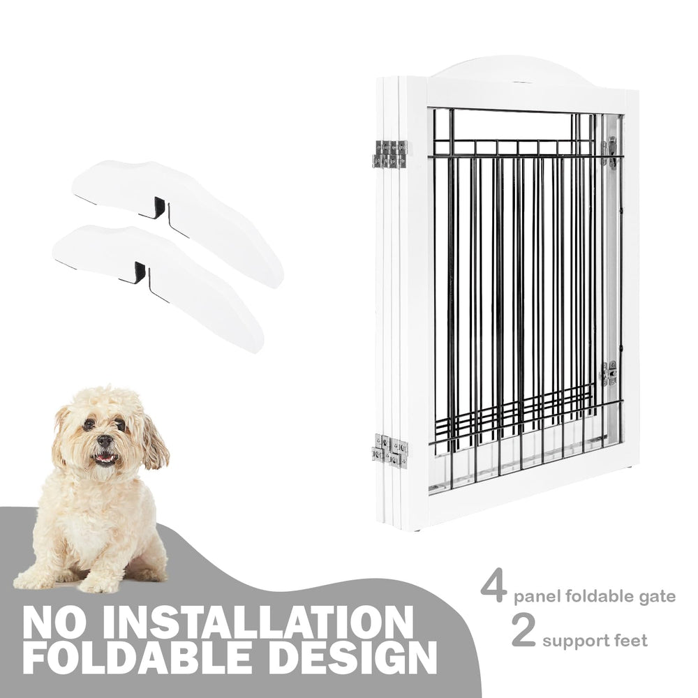 Spirich dog gate white finish complements modern interiors while safeguarding pets