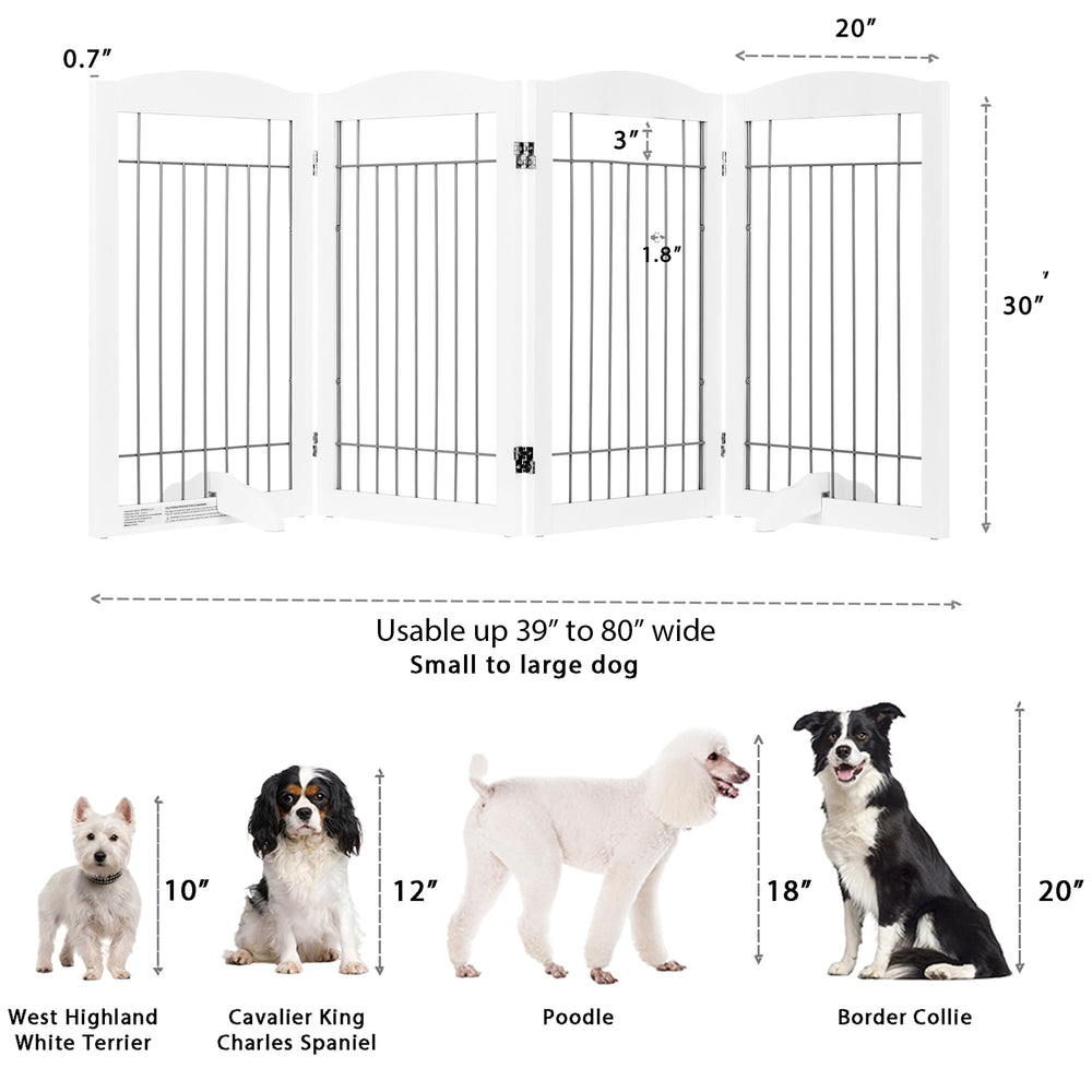 Spirich freestanding setup fits doorways and stairs for easy containment.