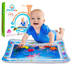 Splashin'kids bright graphics promote visual tracking during tummy time.
