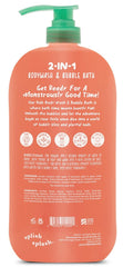 Splish Splash 2in1 Kids Bath-Bubble Bath image illustrating combined wash and bubbles for playtime.