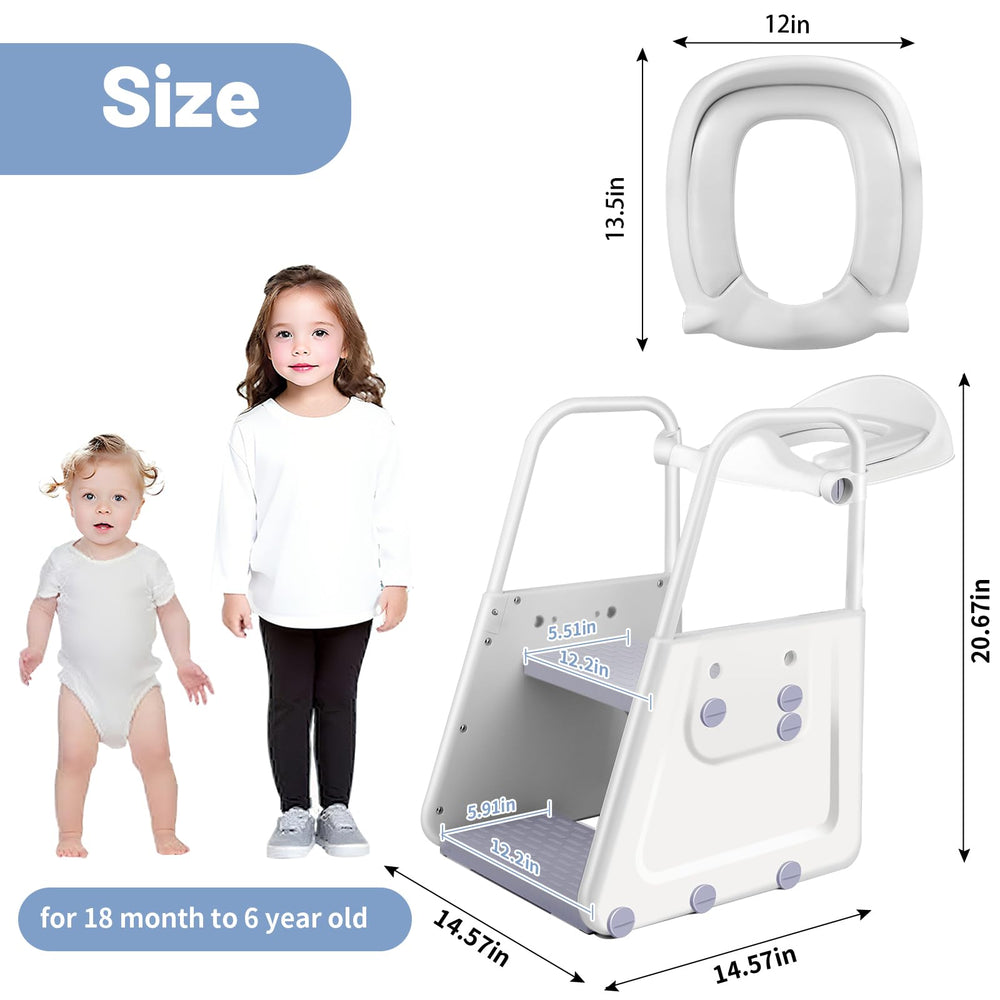 Spluvvly potty seat wide non-slip pedal boosts stability during training.