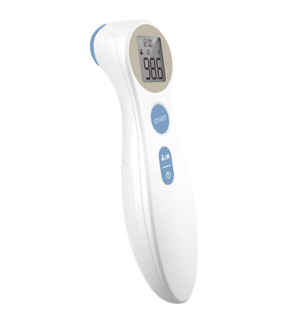 Sponix Digital Forehead Thermometer front view with quick infrared readings for busy families.