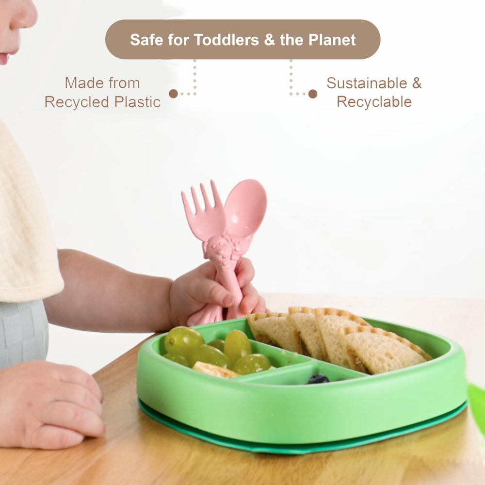 Spoon la la made-in-usa safety utensils crafted from BPA-free materials.