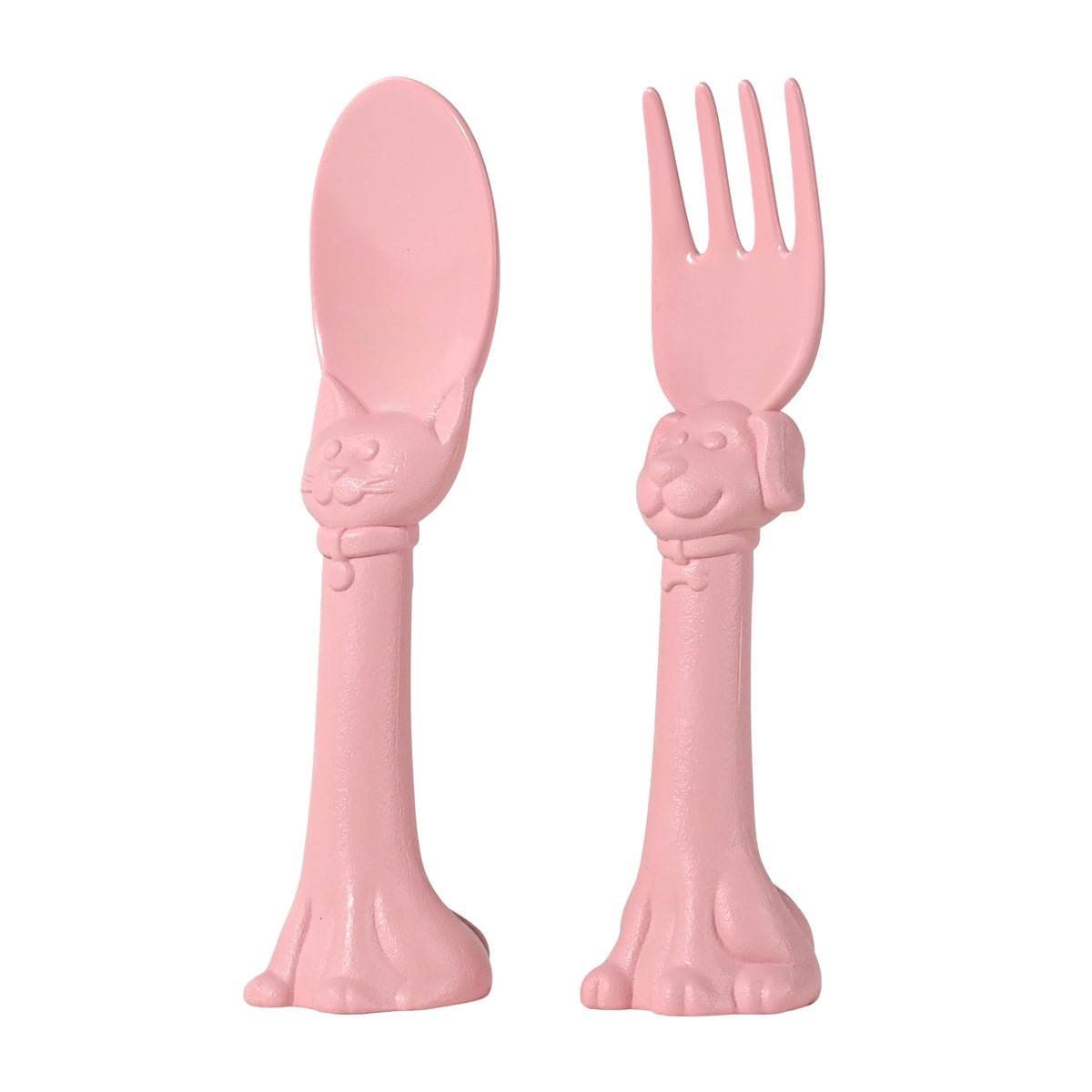 Spoon la la toddler spoon pink with ergonomic grip for tiny hands.
