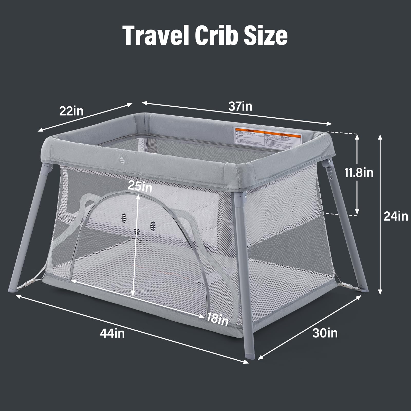 Sporary Travel Crib quick assembly for on the go parents