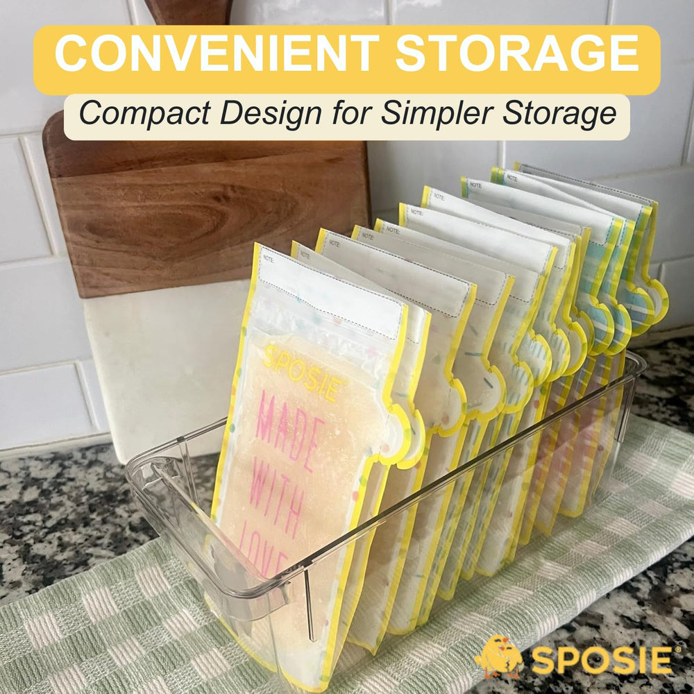 SPOSIE SimpleFeed bag with writing space logs dates and ounces