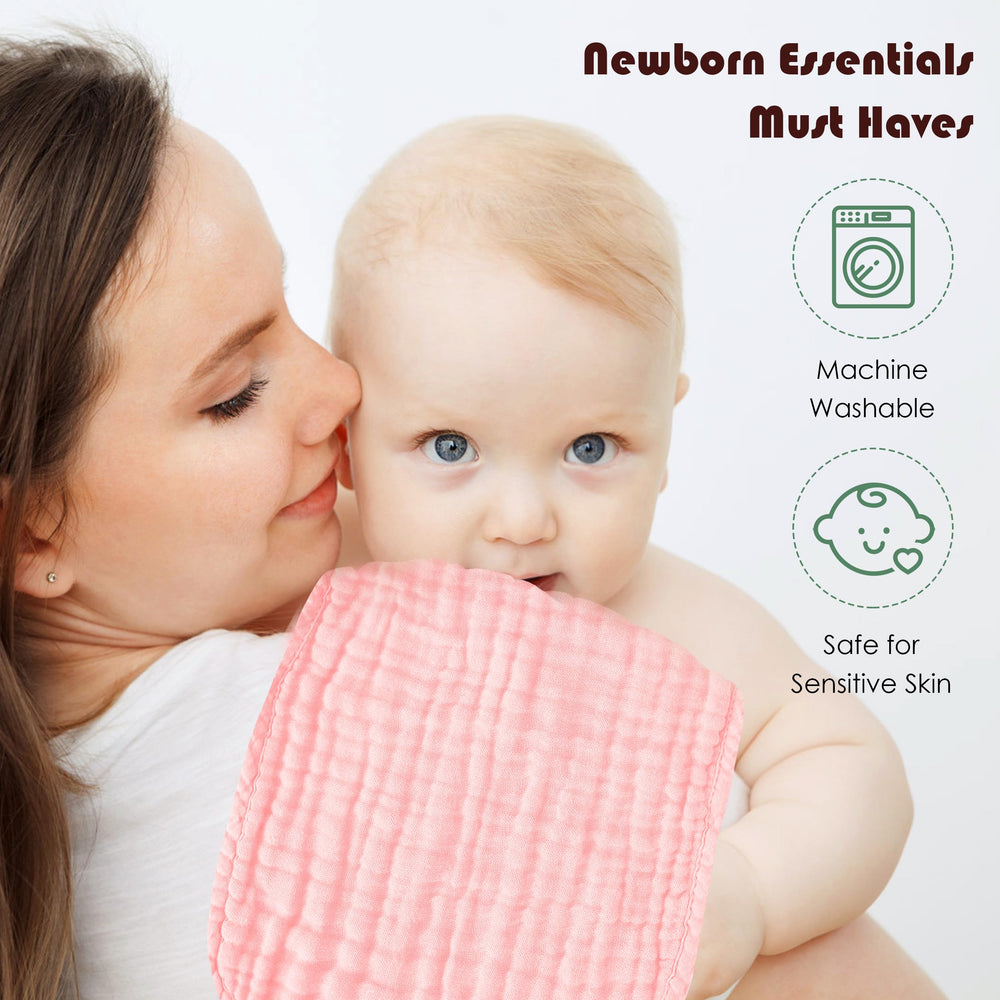 Spotted Play muslin cloths dry quickly, keeping messes under control.