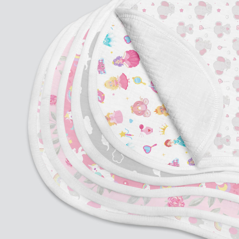 Spriggenix burp cloth doubles as a gentle washcloth option.