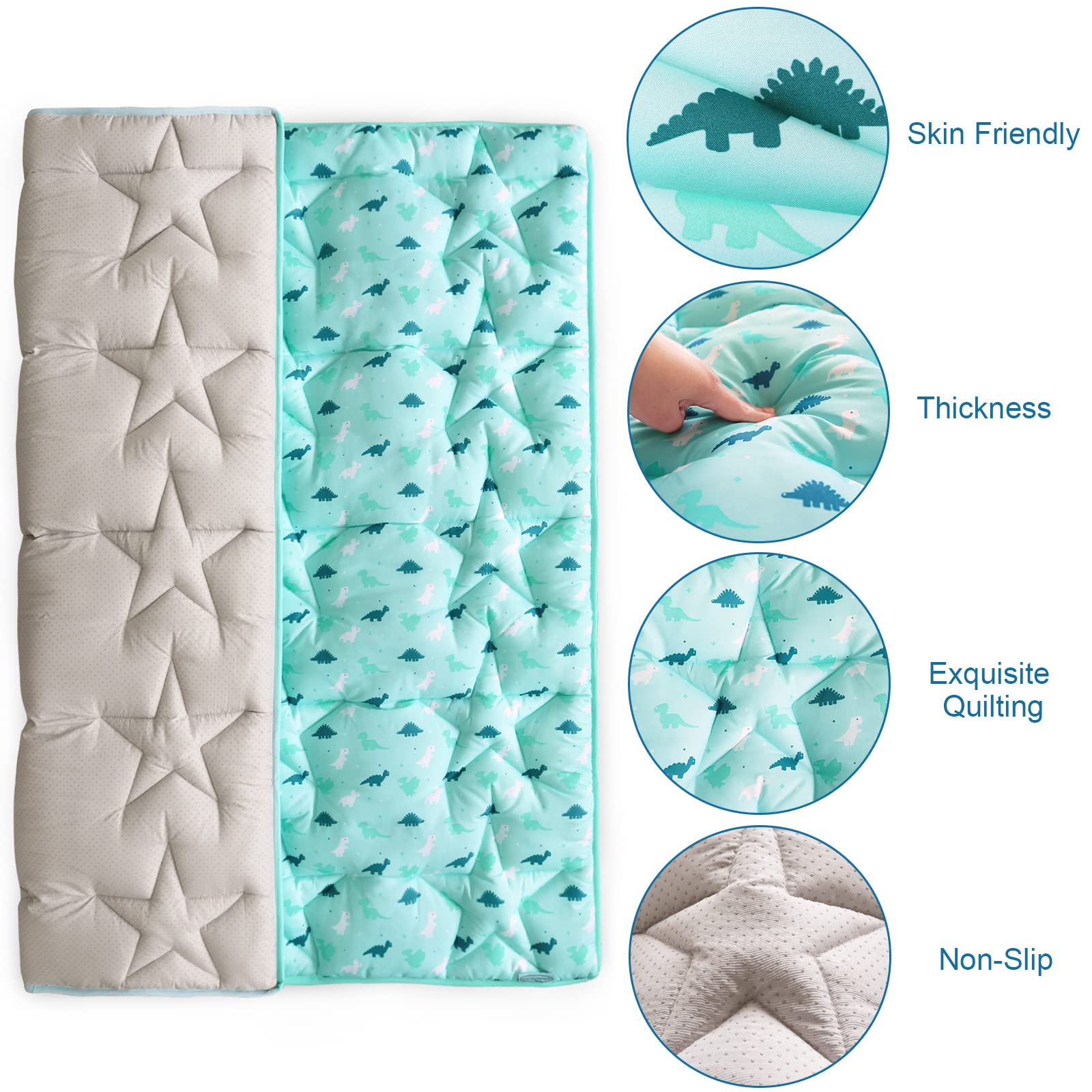 SPRINGSPIRIT Mat fits multiple playpens for quick setup and secure containment.