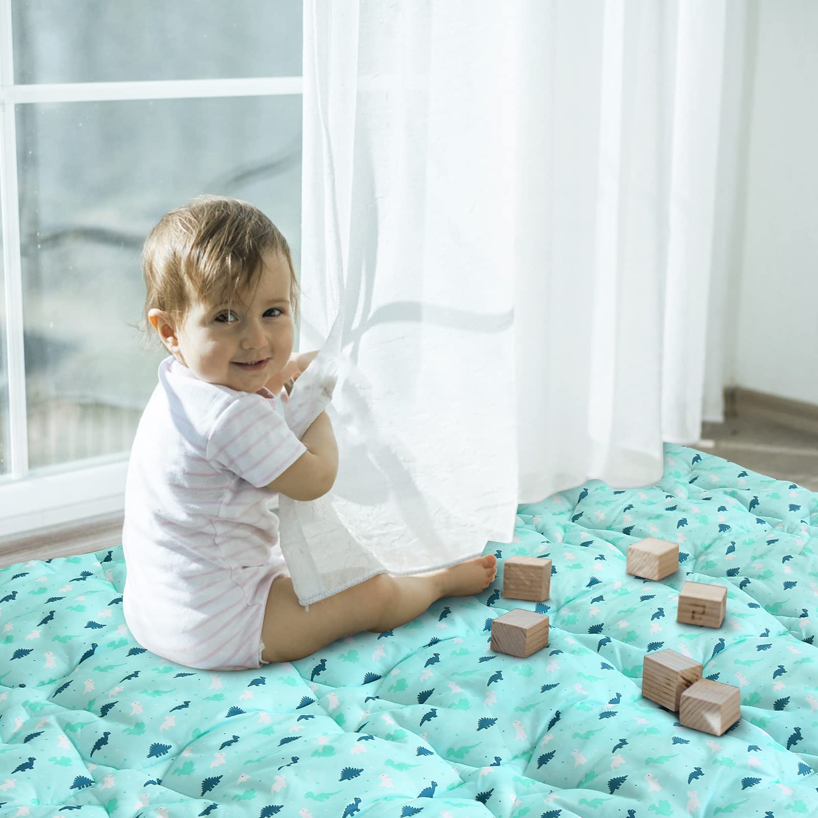 Springspirit thick padding close-up highlights soft, cushioned surface for comfortable tumbles