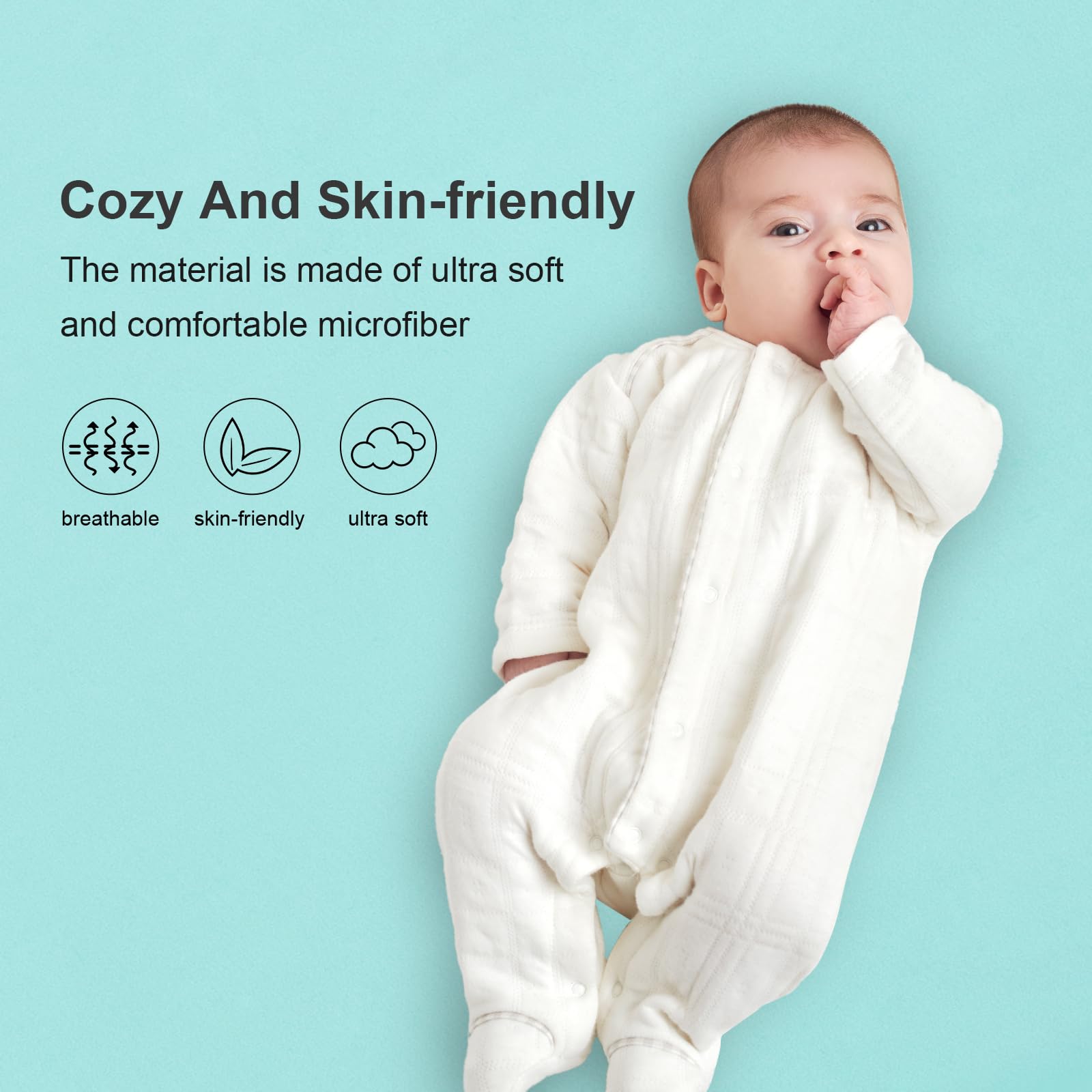 SPRINGSPIRIT bassinet sheets ultra-soft microfiber close-up, gentle on delicate baby skin