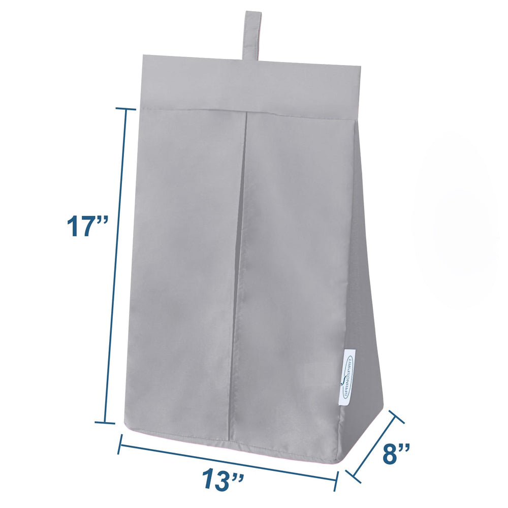 SPRINGSPIRIT diaper stacker folded design demonstrates space-saving portability.