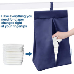 SPRINGSPIRIT diaper stacker hanging-use highlights versatile wall or hook mounting.