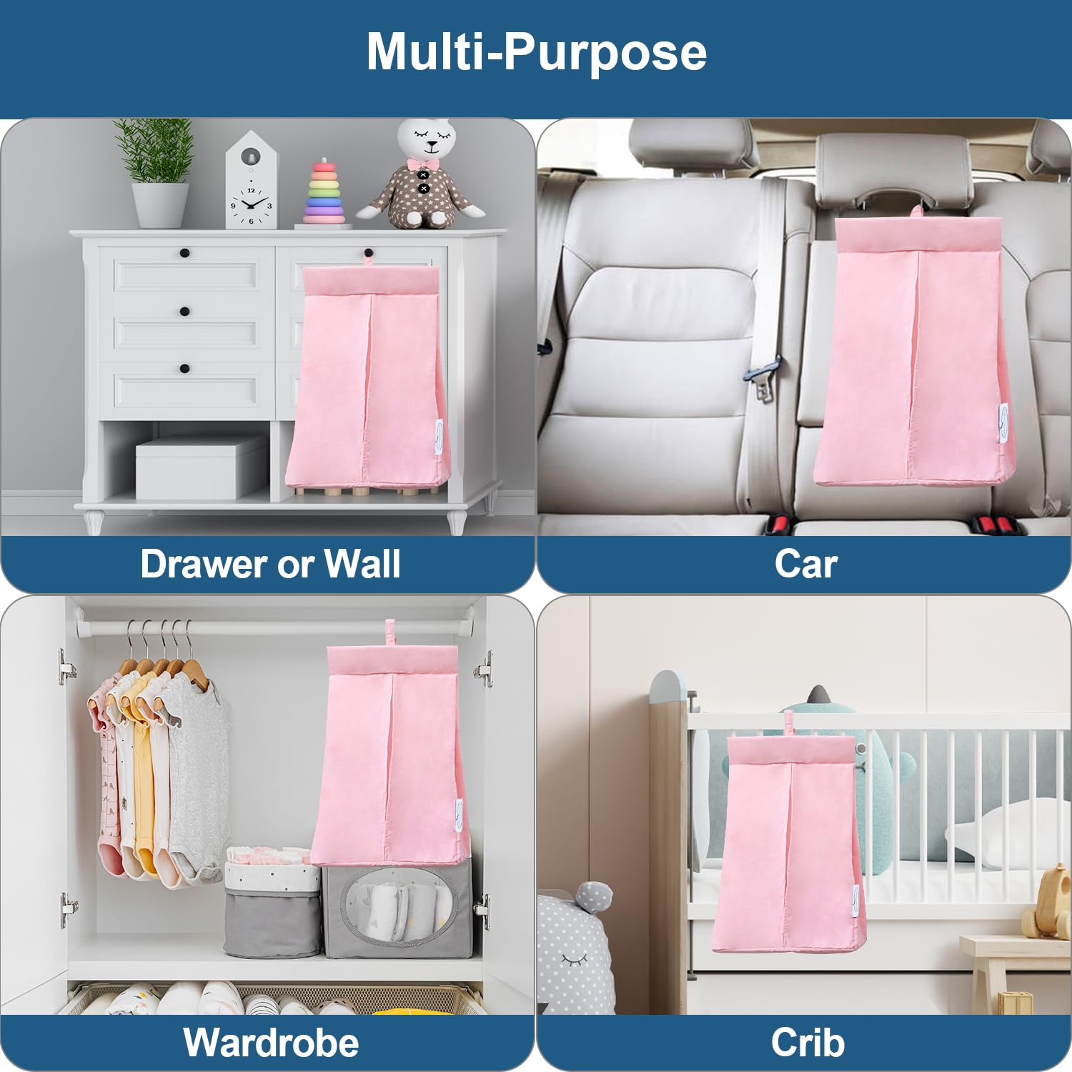 SPRINGSPIRIT diaperstacker dustproof-material emphasizes easy cleaning
