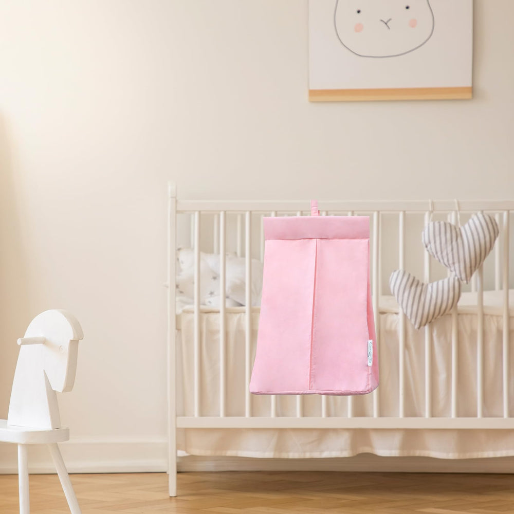 SPRINGSPIRIT diaperstacker folded-storage demonstrates compact storage option