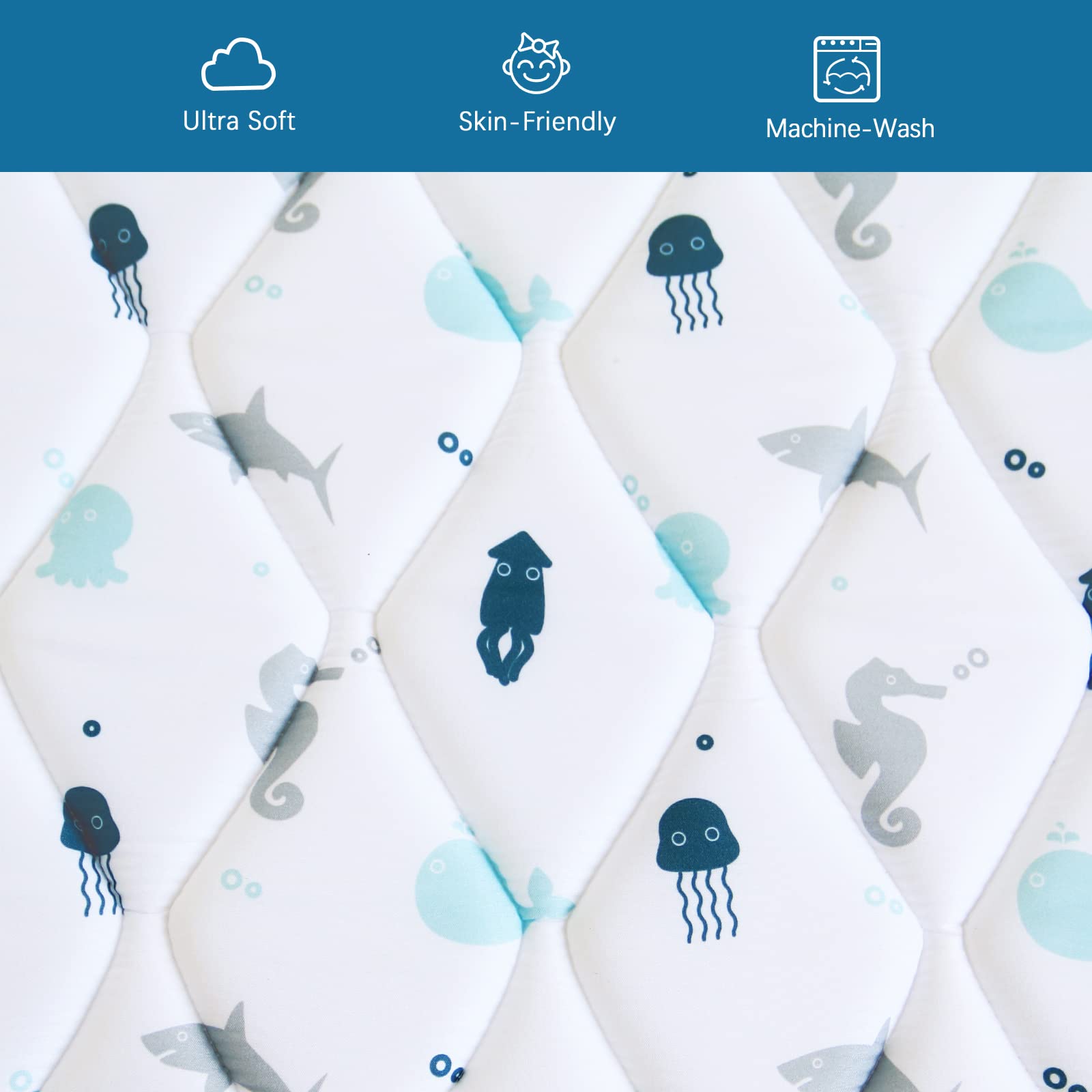 SPRINGSPIRIT Premium Foam Baby Play Mat crawling scene showcases safe, stable space for early movement.