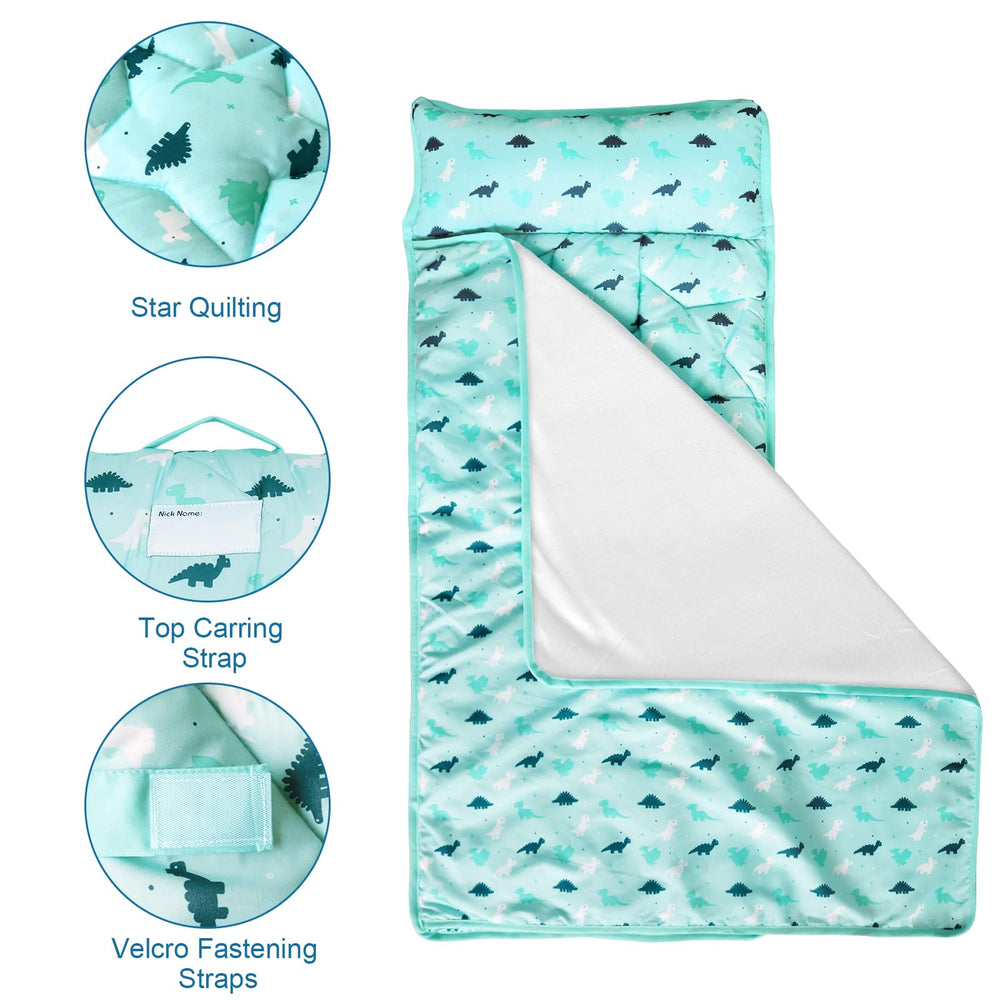 SPRINGSPIRIT nap mat carrying handle enables easy transport to daycare.