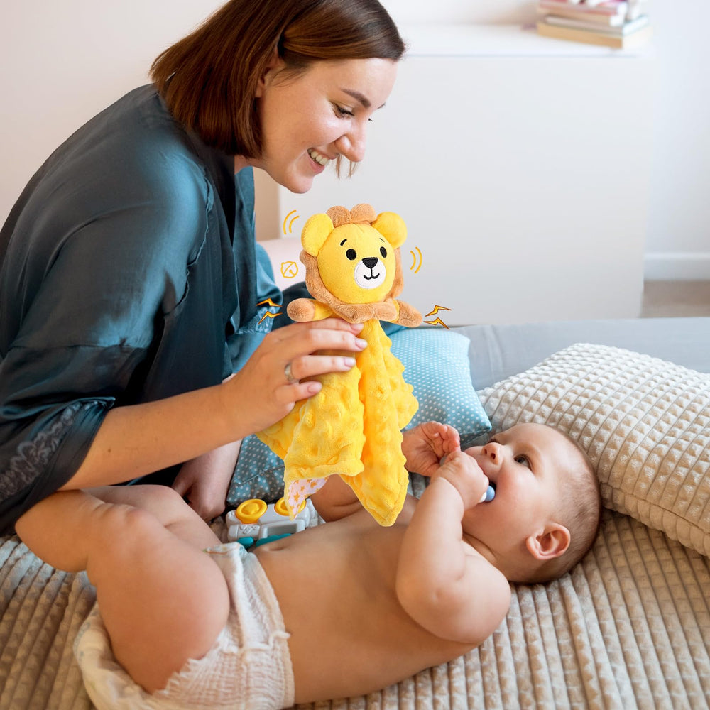 Sprinqdawin Lovey Lion plush texture for comforting security.