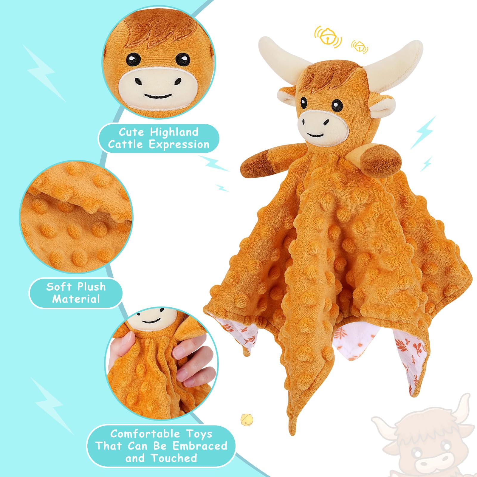 Sprinqdawin Loveys Highland Cow gift-ready option for newborns