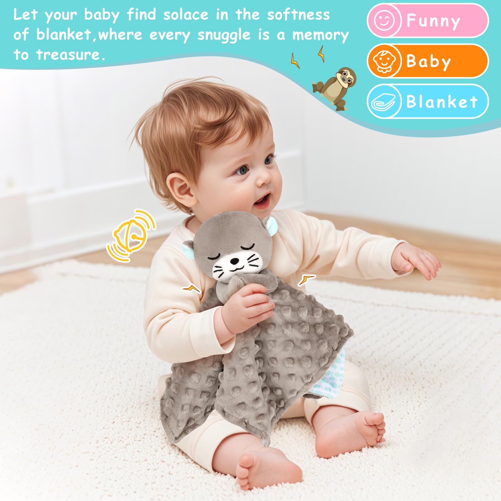 Sprinqdawin Lovey 12-inch size ideal for on-the-go cuddles