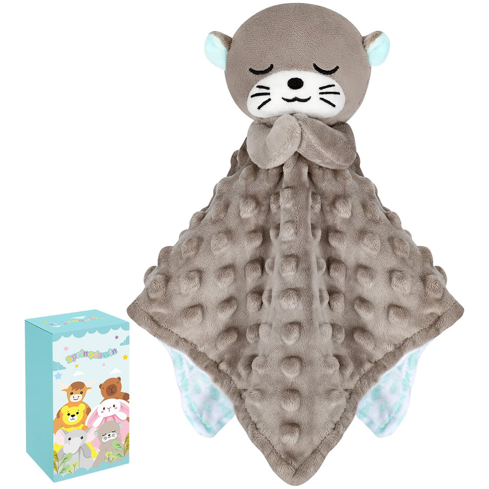 Sprinqdawin Lovey otter face close-up for comforting baby snuggles