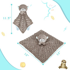 Sprinqdawin Lovey otter plush texture highlights soft, safe baby hug