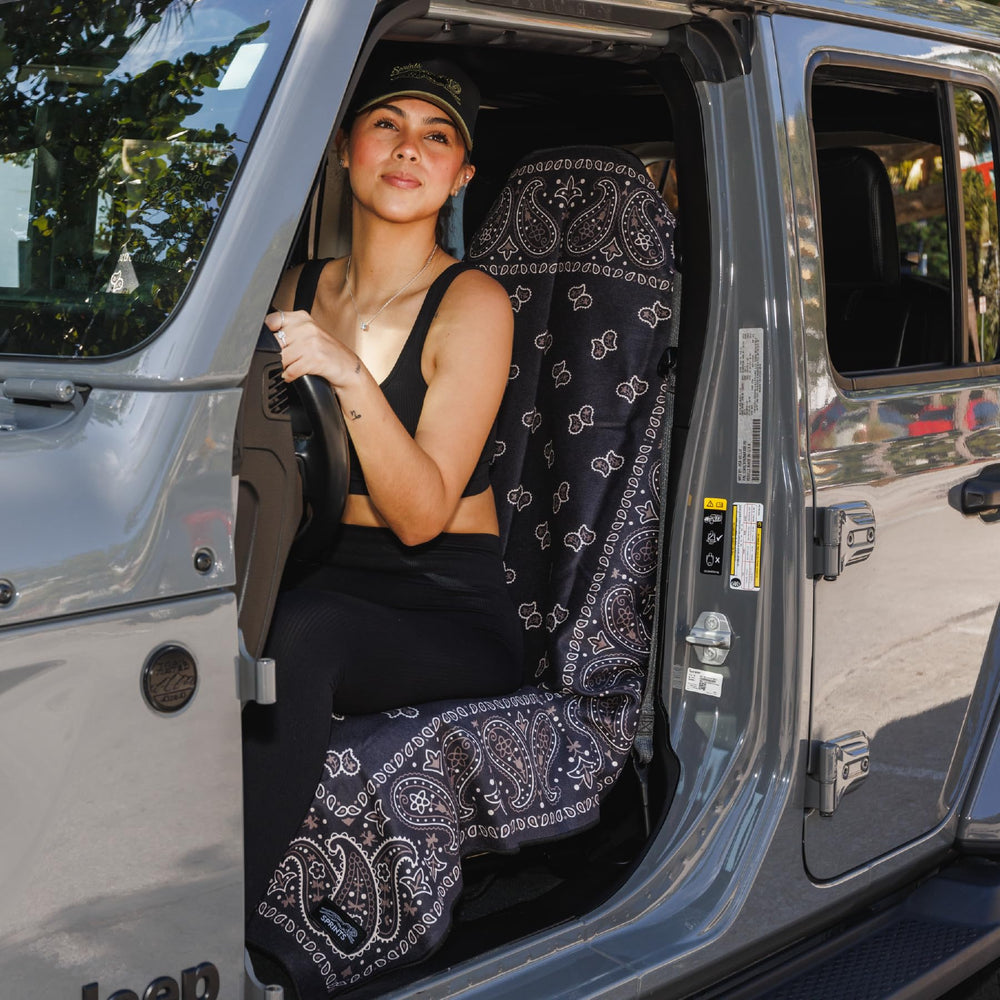 Sprints lightweight travel towel shown folded for portability.