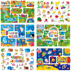 SpriteGru placemats animal-alphabet-dinosaur designs for engaging mealtime learning