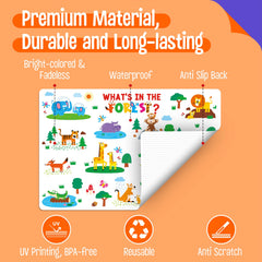 SpriteGru placemats farm animals offer wholesome entertainment and education at mealtime