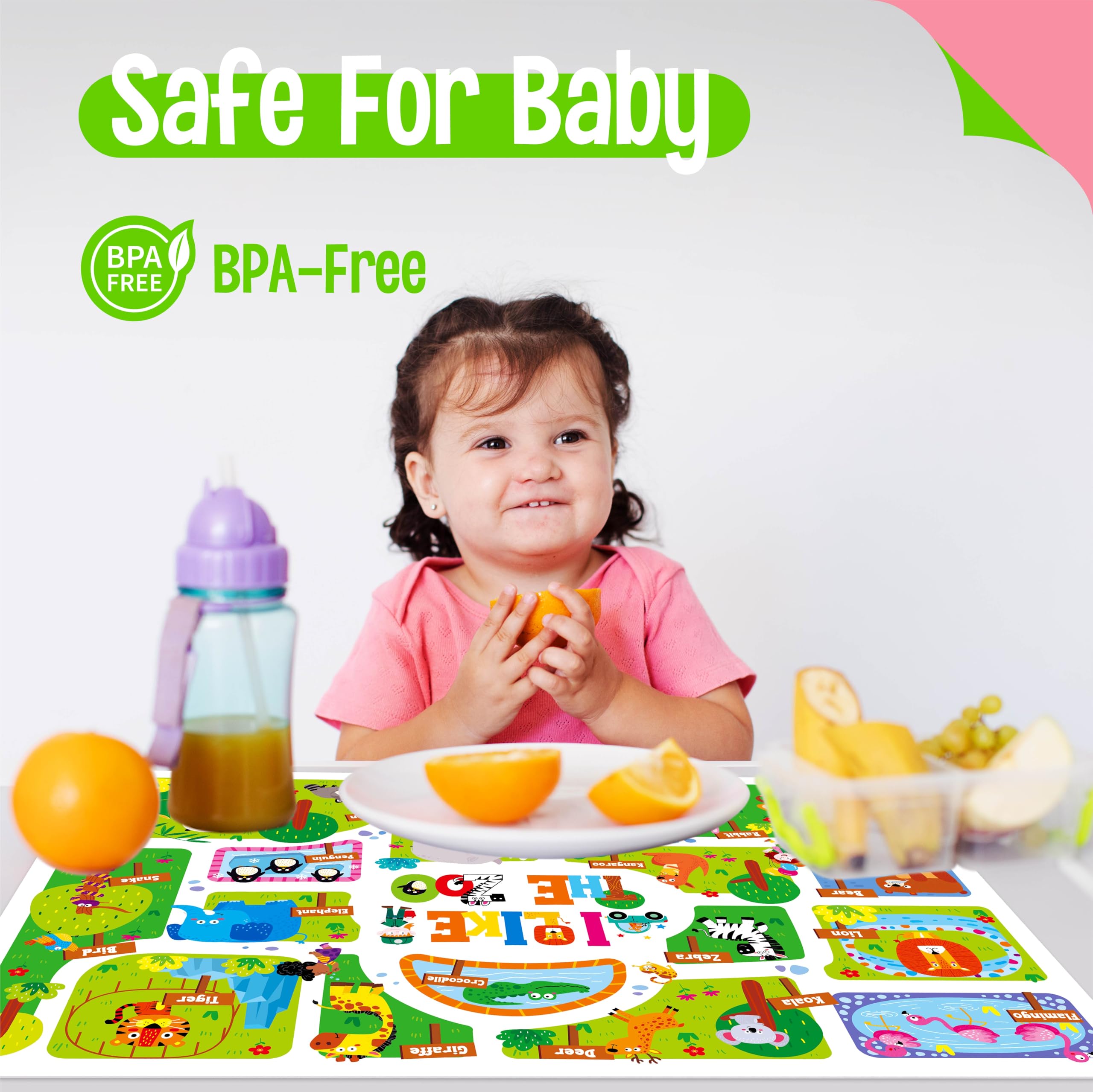SpriteGru placemats under-sea theme promote sensory, interactive meals