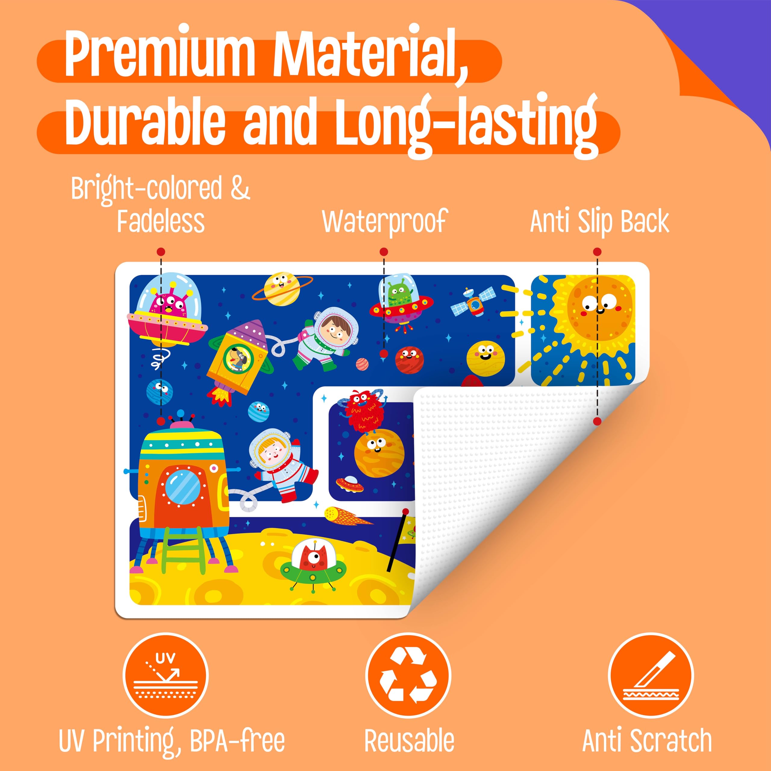 SpriteGru placemats zoo theme support kid-friendly discovery at meals