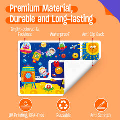 SpriteGru placemats zoo theme support kid-friendly discovery at meals