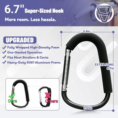 Sprookber foam handle protection showing soft cushioning for bags.