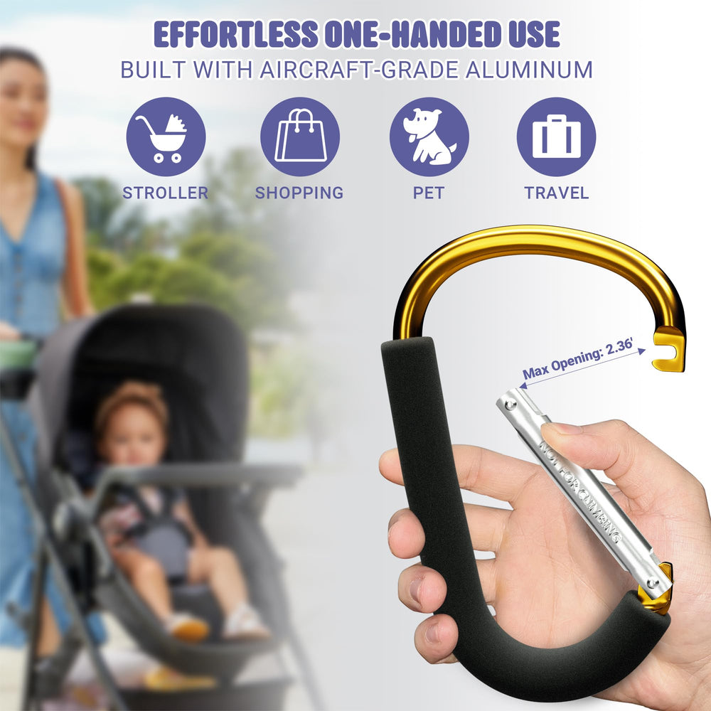 Sprookber multipurpose-hanging-clip suits groceries, luggage, and organization tasks.