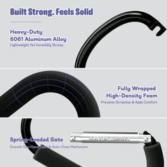 Sprookber two-pack stroller hooks displayed for secure heavy-duty use.