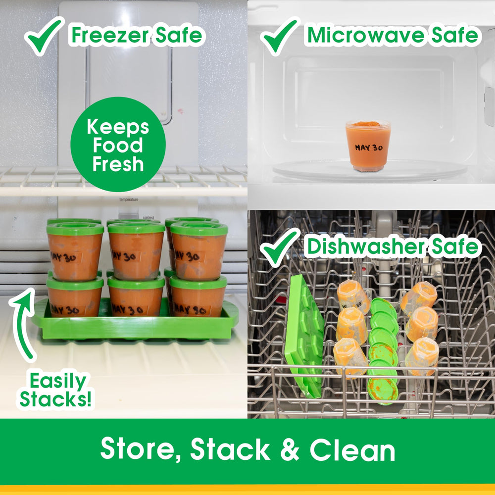 Sprout Cups leakproof lids seal contents for travel and on-the-go feeding