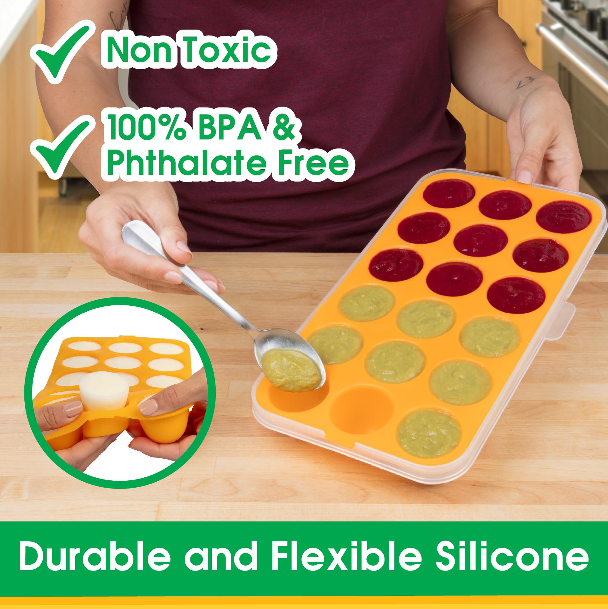Sprout Cups 1oz cups per tray highlight precise portions for easy meal prep.