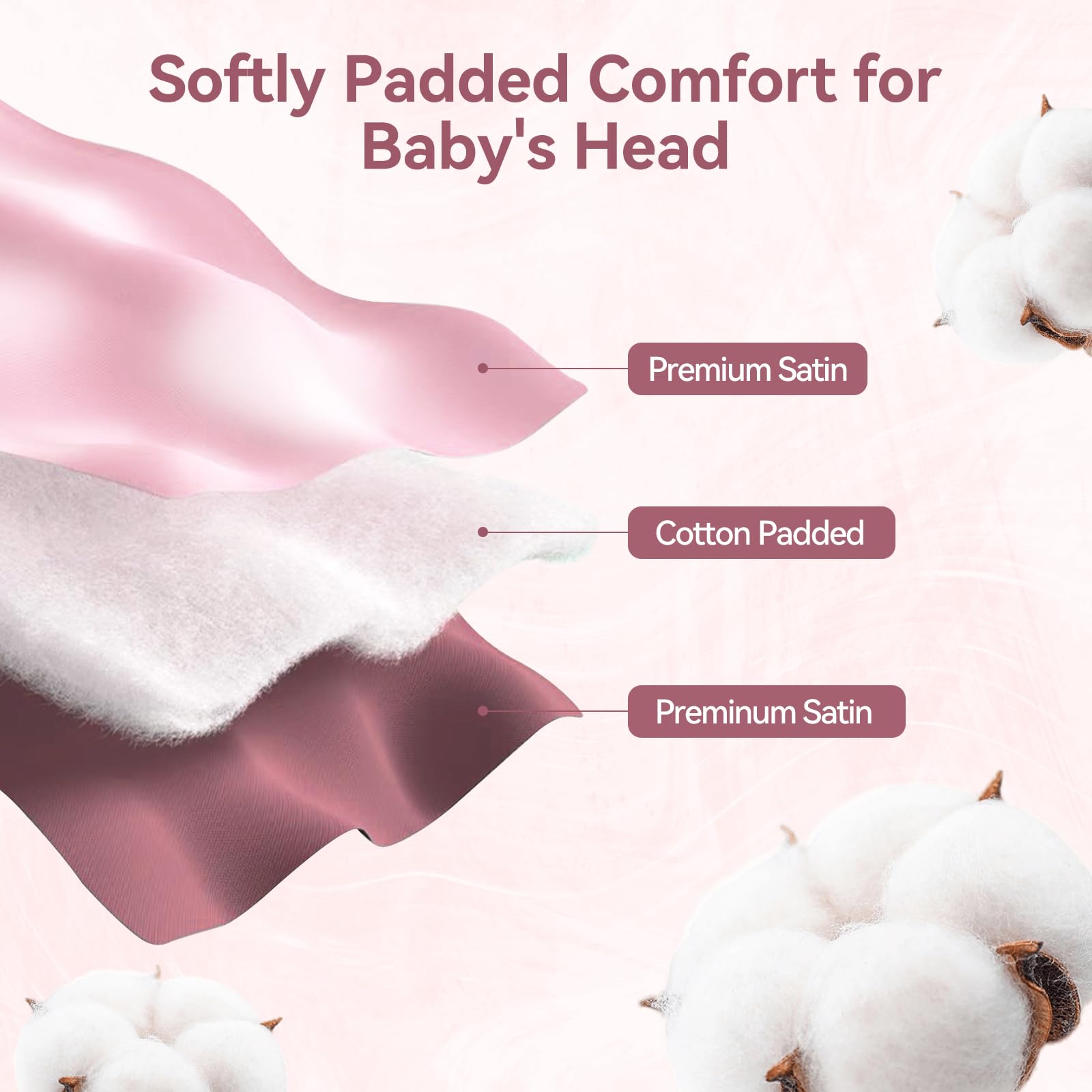 Sprouterie baby sleeping with headrest cover shows peaceful rest on car trips.