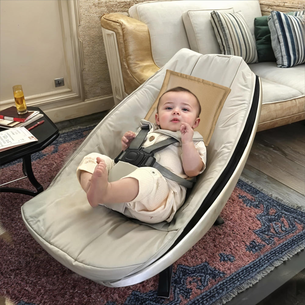 Sprouterie gift-ready satin headrest cover ideal for new parents