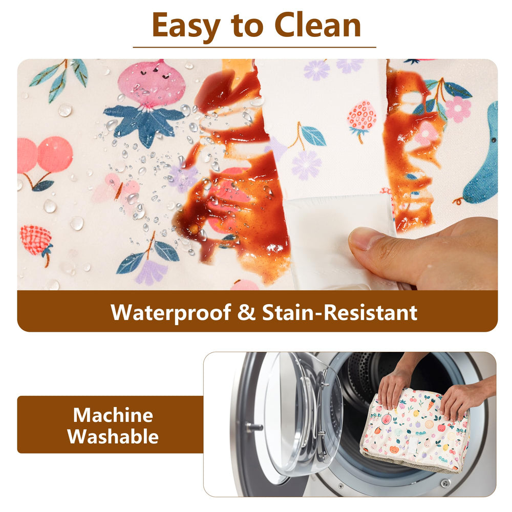 Sprouterie high chair cover machine washable design makes maintenance simple.