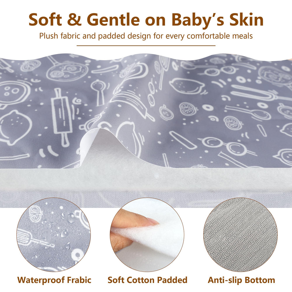 Sprouterie high chair cover machine washable for quick, hassle-free cleaning
