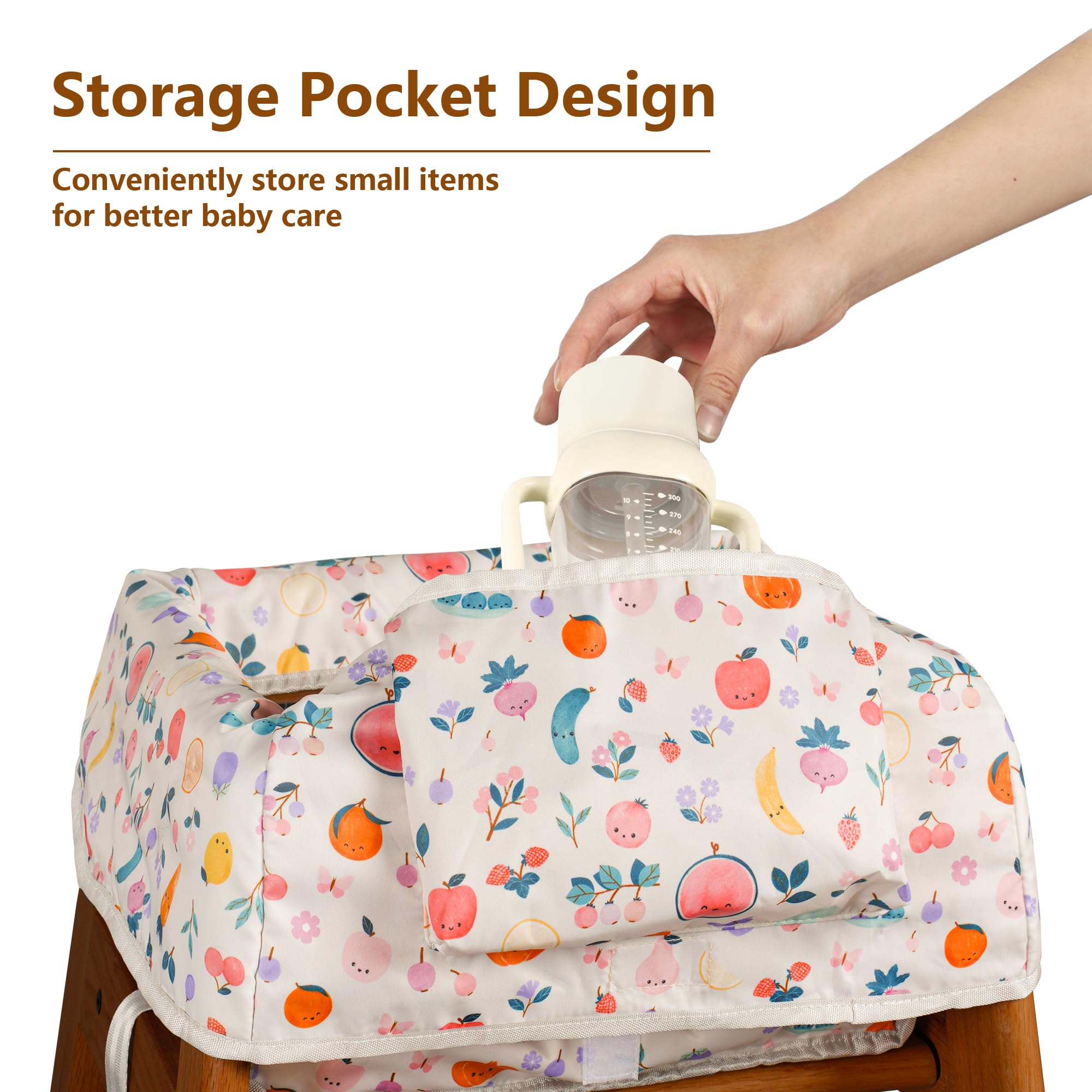 Sprouterie high chair cover outdoor indoor dining versatility for any venue.