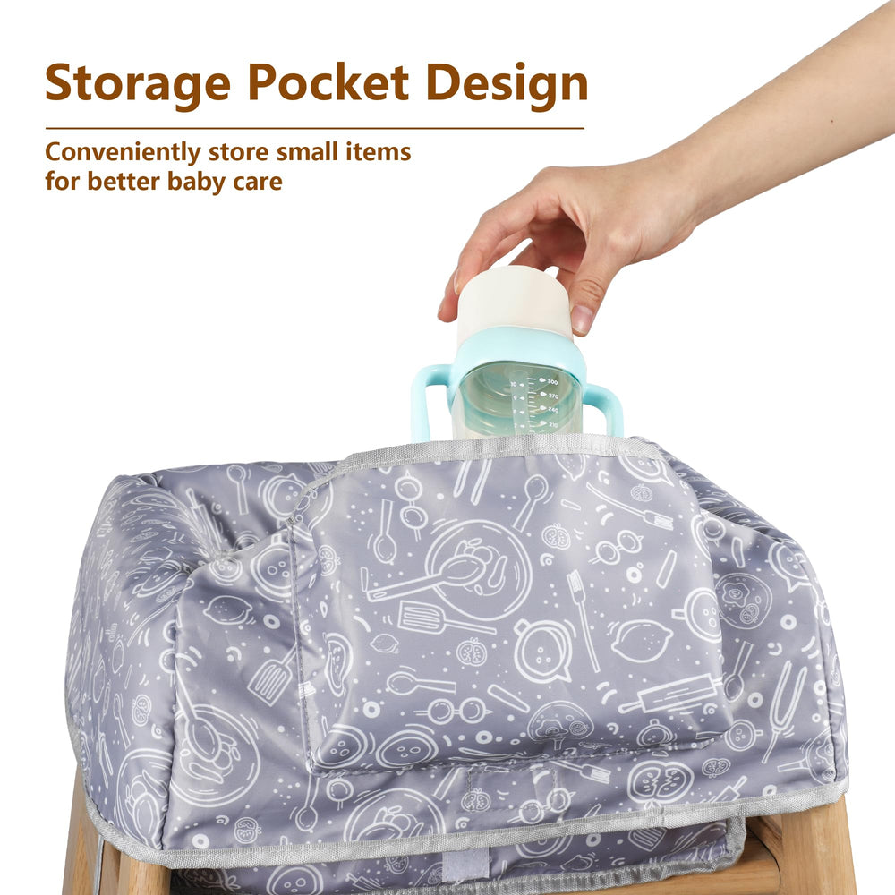 Sprouterie high chair cover comfortable and secure during everyday meals