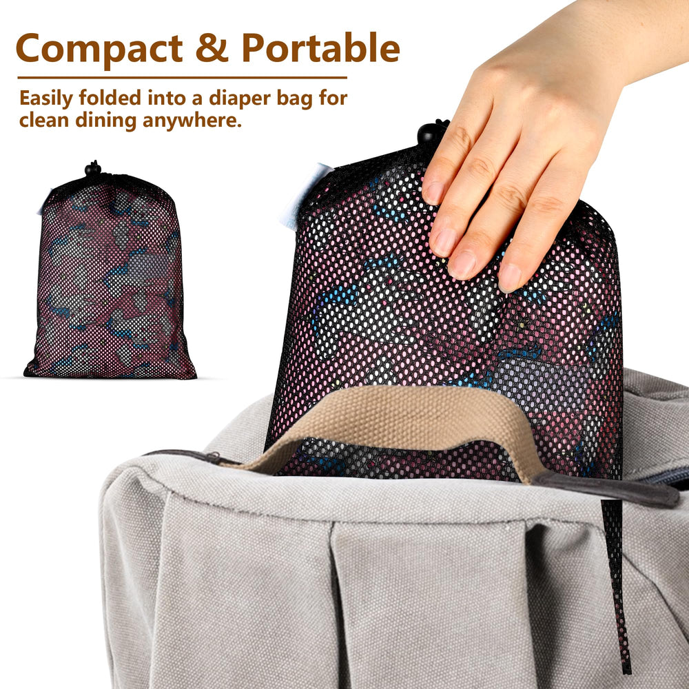 Sprouterie high chair cover compact travel size for on-the-go meals