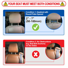 Spurtar car headrest pillow uses ABS fabric for premium breathability