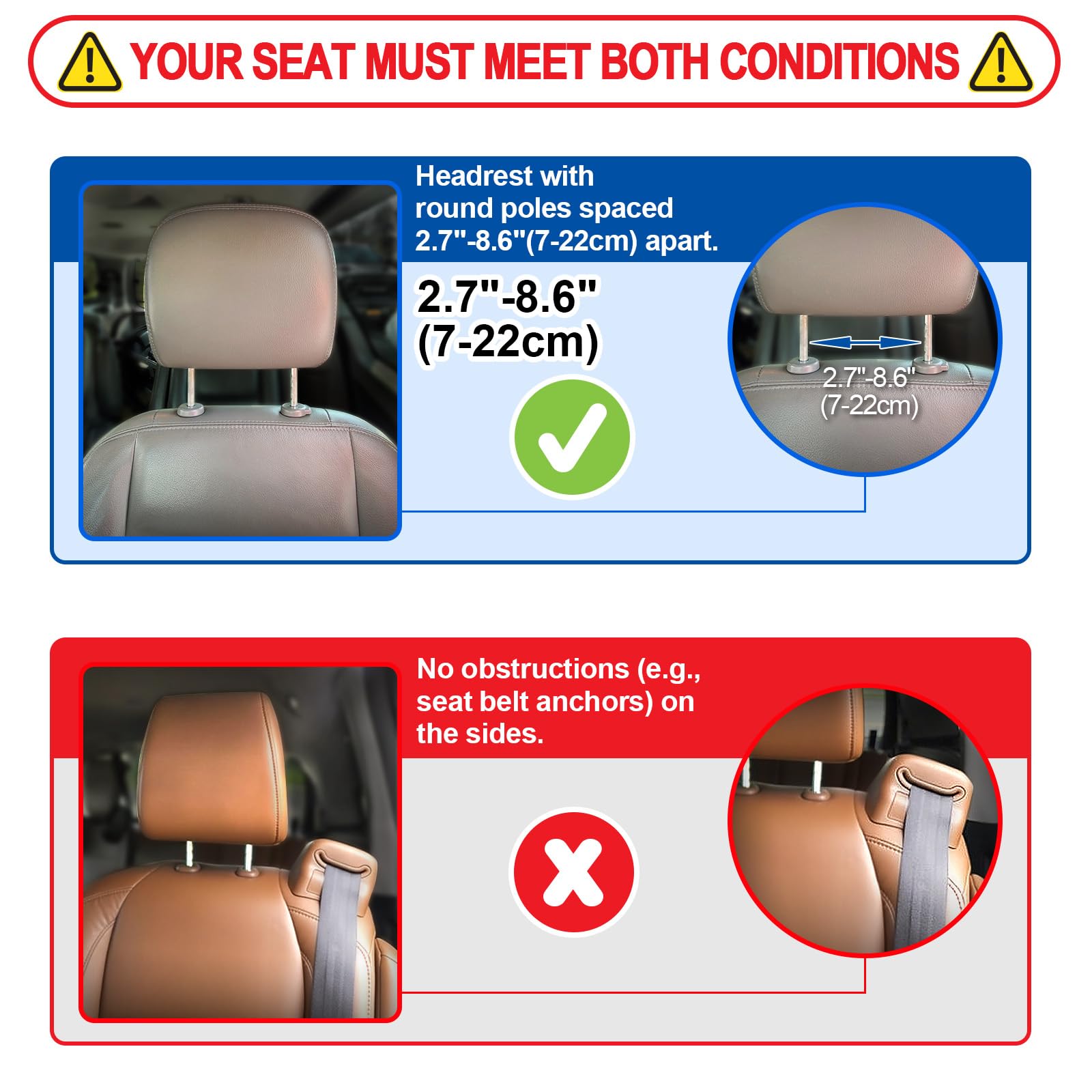 Spurtar headrest pillow supports kids during road trips with comfy memory foam.