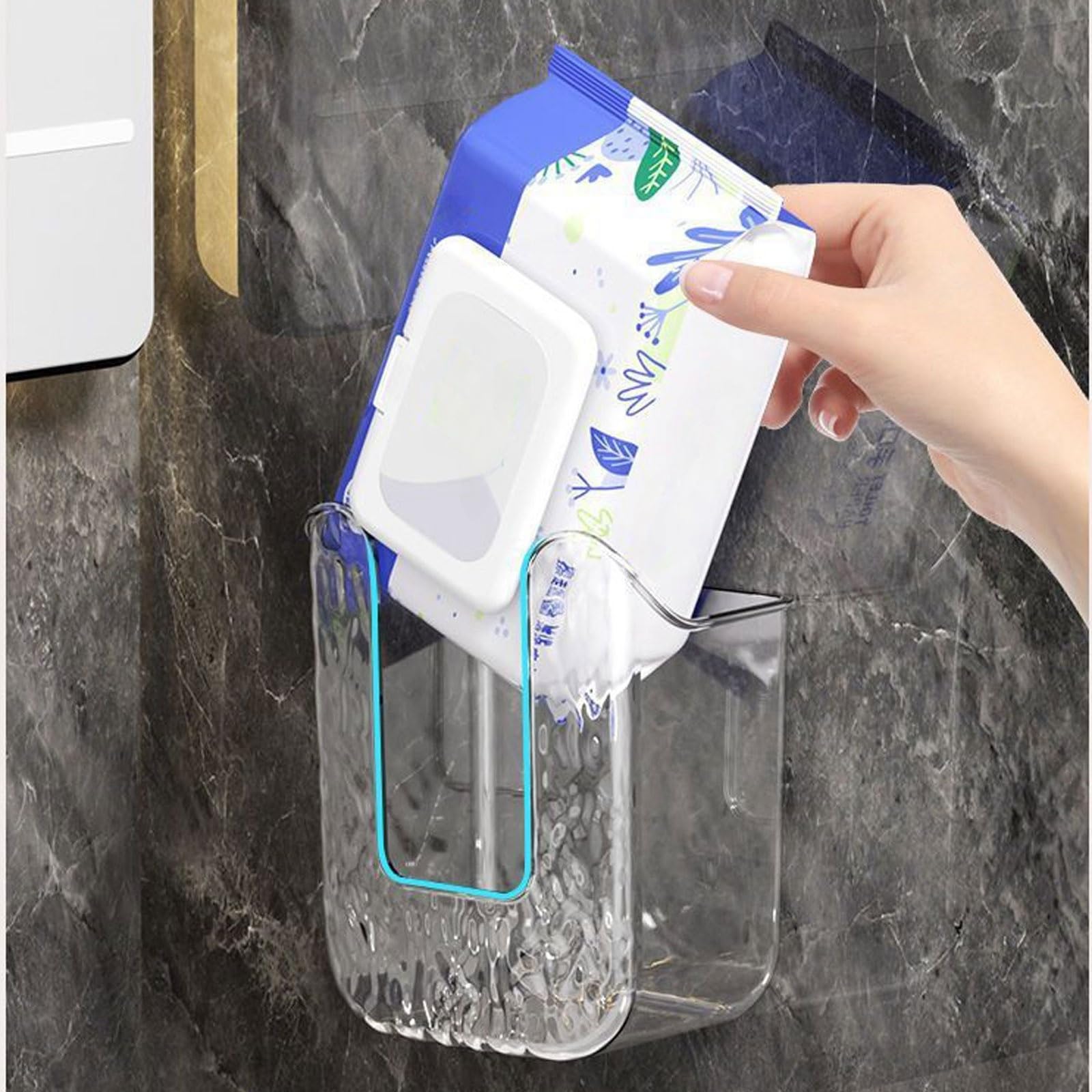 SQDWYGUO wet wipes storage box open shows easy filling and accessibility