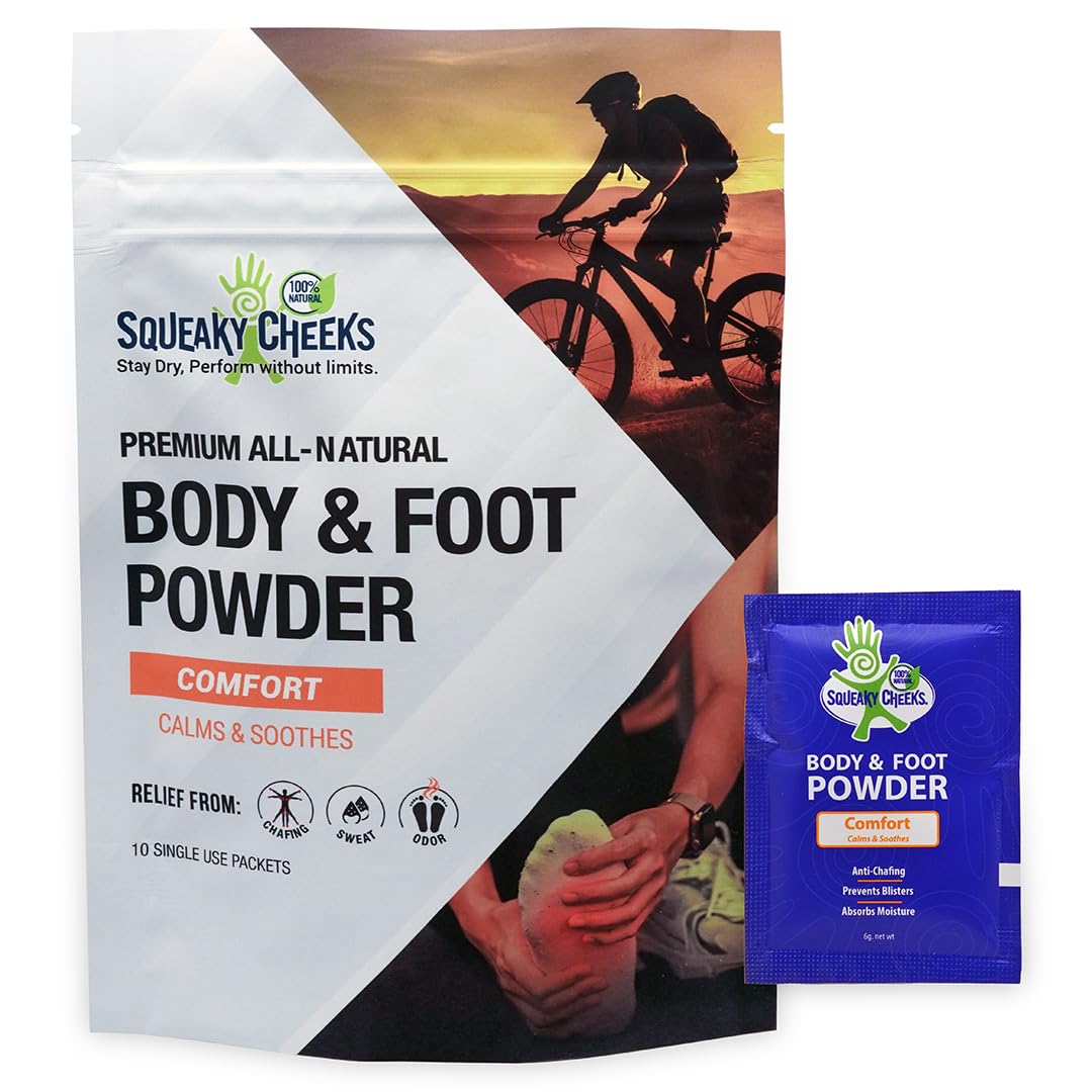 Squeaky Cheeks Squeaky Sticks single-use sachet for hygienic on-the-go freshness.